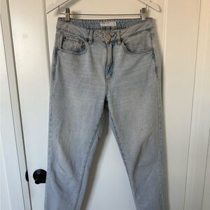 Garage Light Wash Straight Leg Jeans